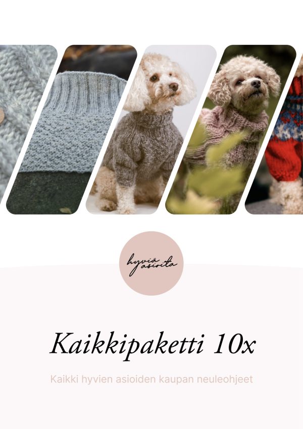 Kaikkipaketti: Hyvien asioiden kaupan kaikki neuleohjeet yhdessä (ladattava)