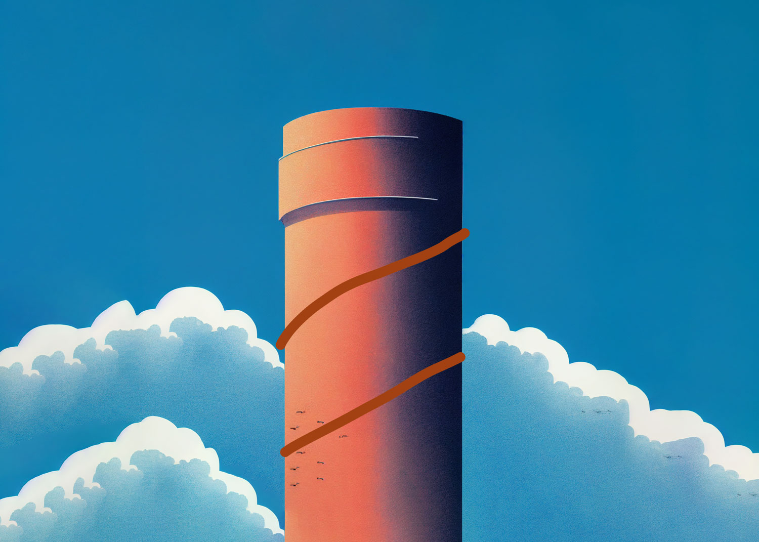 What are Those Spiral Wings on Chimneys?